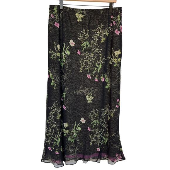 Carole Little Vintage Layered Mid-axi Skirt Whimsigoth Dark Fairy Grunge size 14 - Picture 1 of 10